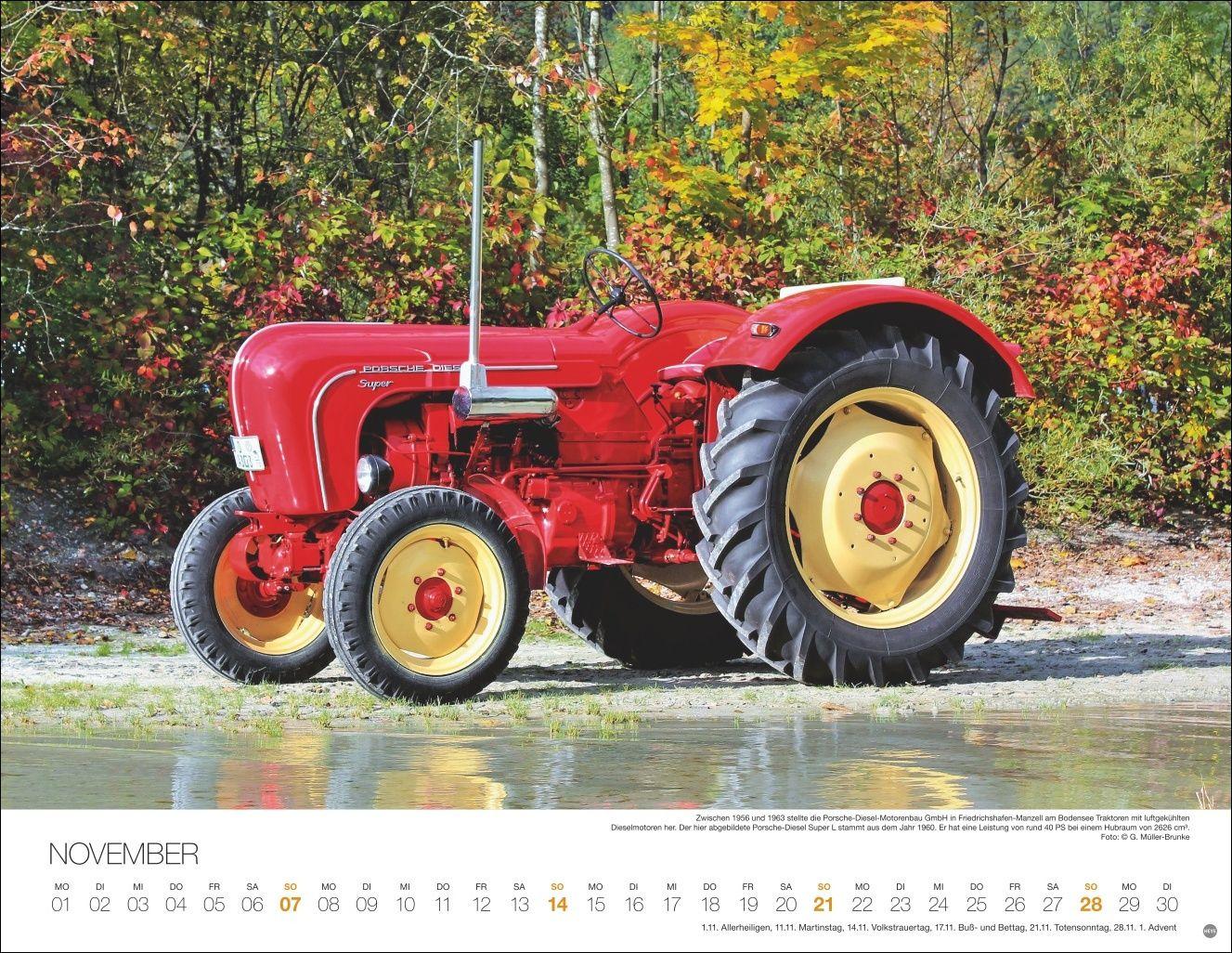 Beispielinhalt (Bild) Starke Traktoren Posterkalender 2027