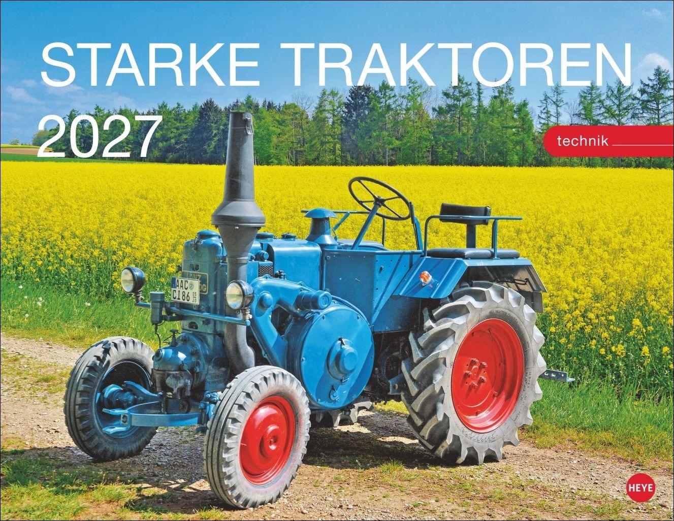 Vorderes Coverbild Starke Traktoren Posterkalender 2027