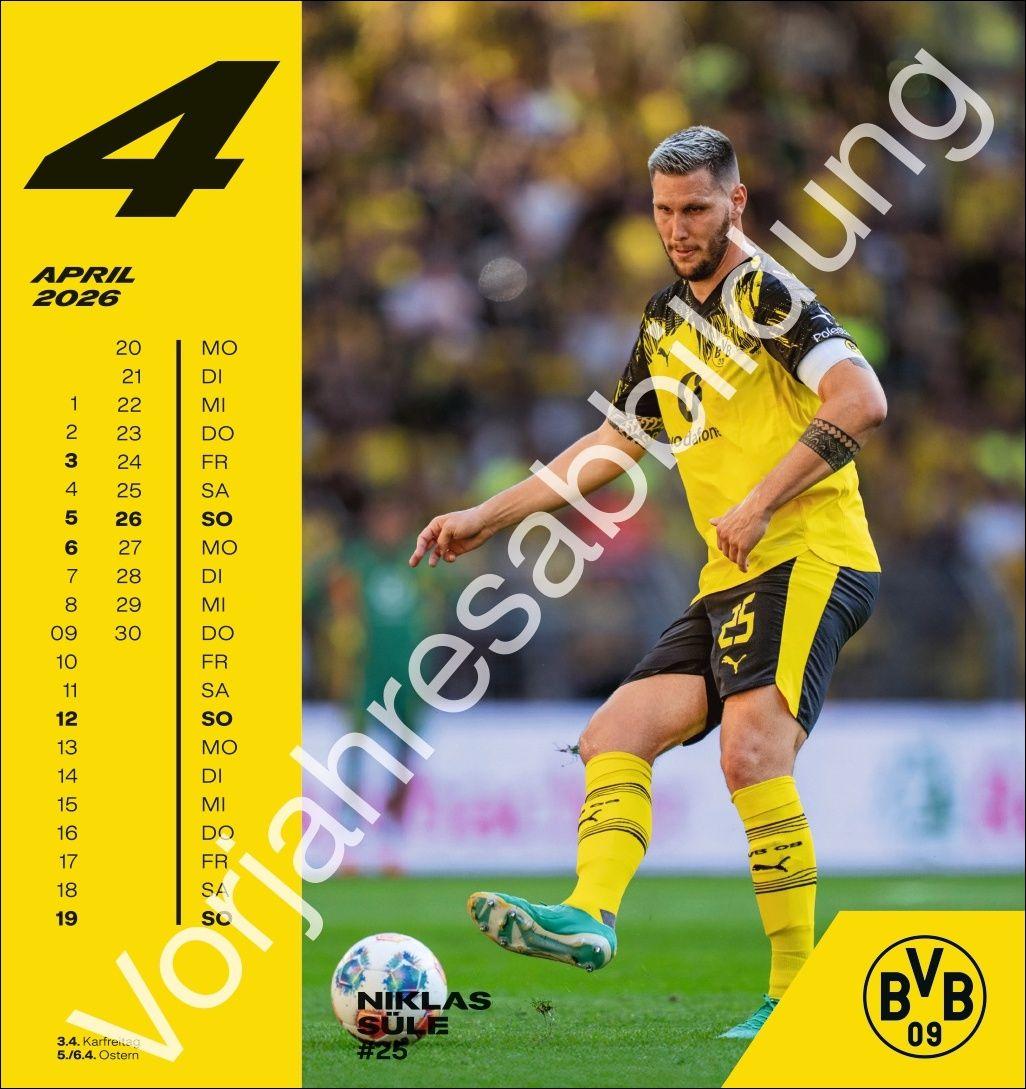 Beispielinhalt (Bild) BVB Postkartenkalender 2027