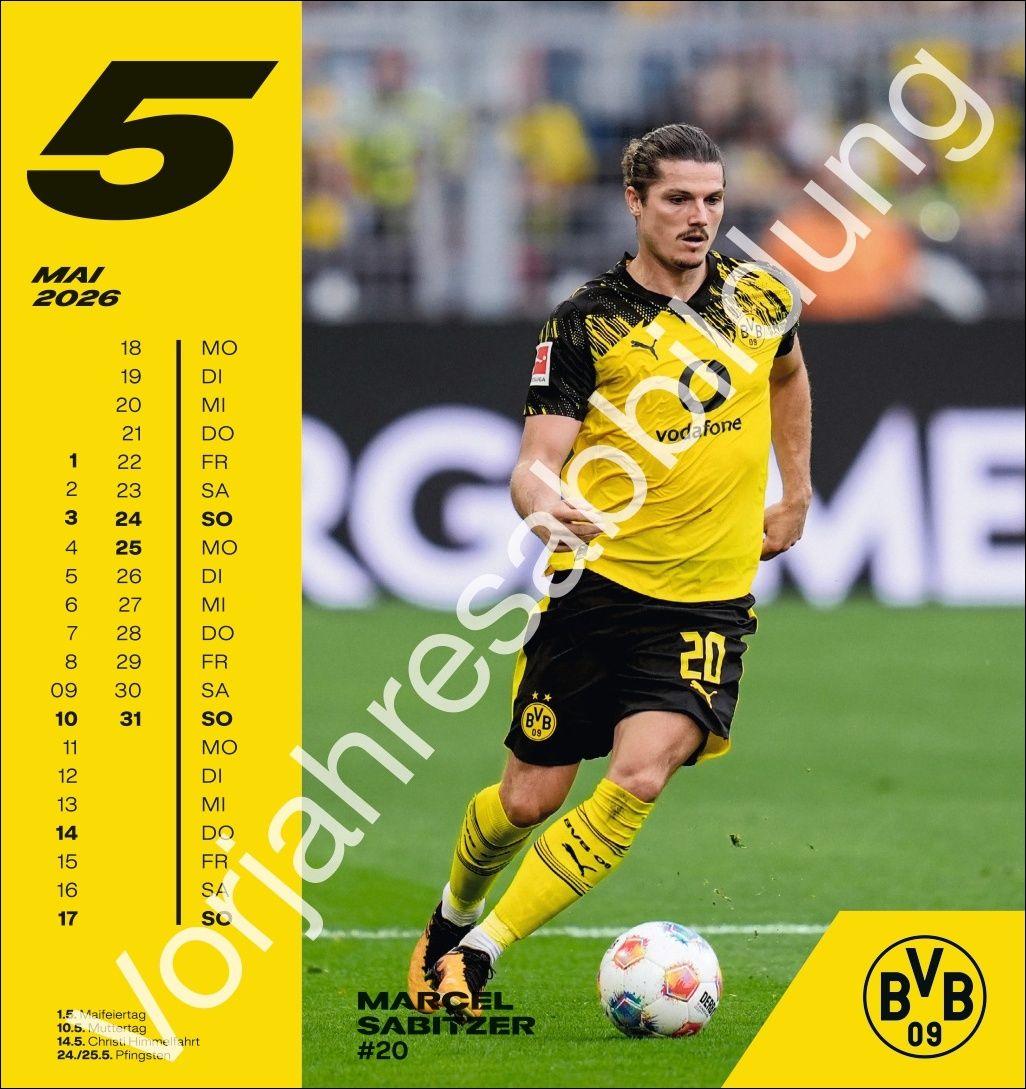 Beispielinhalt (Bild) BVB Postkartenkalender 2027