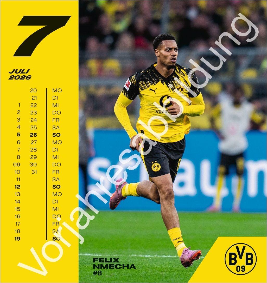 Beispielinhalt (Bild) BVB Postkartenkalender 2027