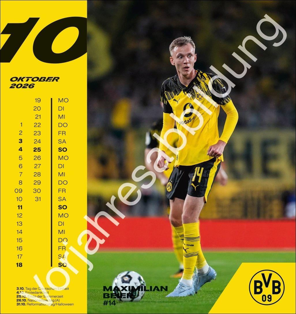 Beispielinhalt (Bild) BVB Postkartenkalender 2027