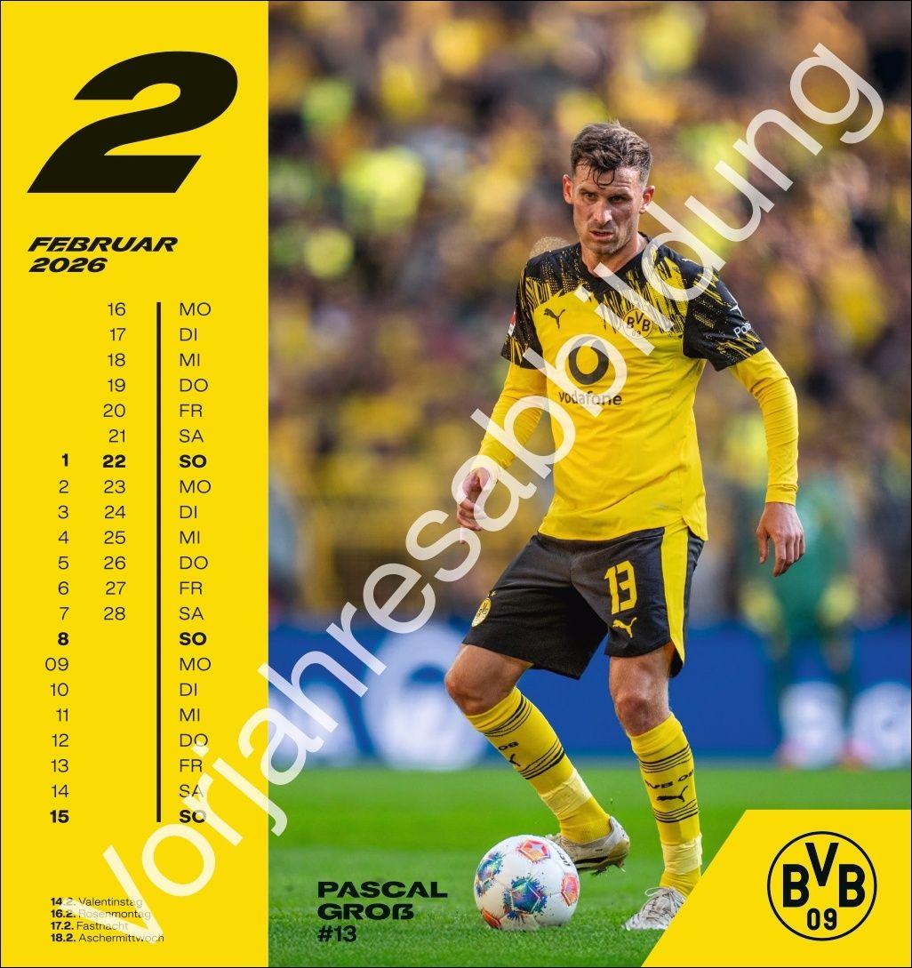 Beispielinhalt (Bild) BVB Postkartenkalender 2027