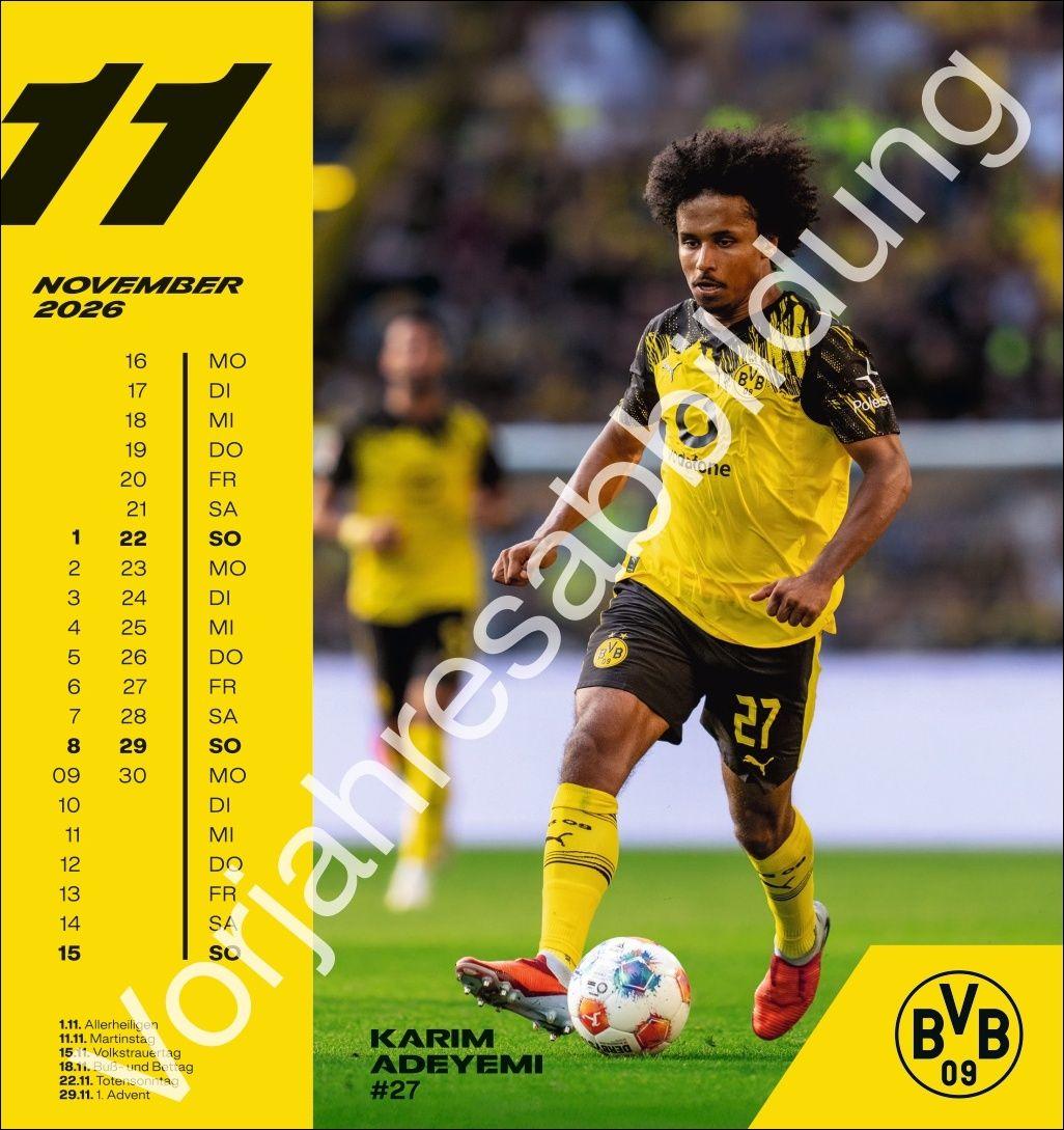 Beispielinhalt (Bild) BVB Postkartenkalender 2027