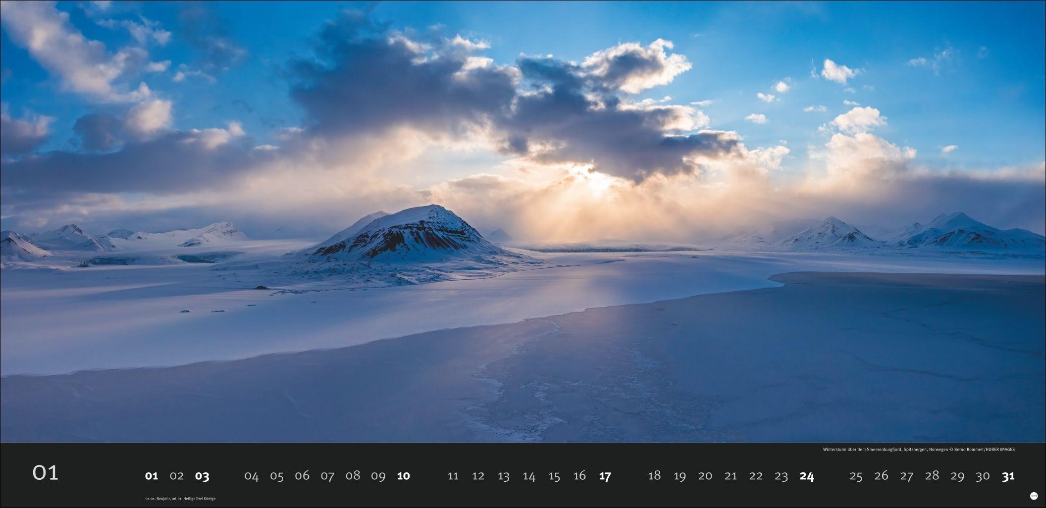 Beispielinhalt (Bild) Magic Moments Panoramakalender 2027