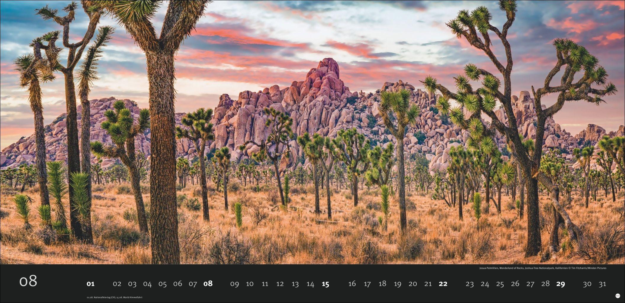 Beispielinhalt (Bild) Magic Moments Panoramakalender 2027