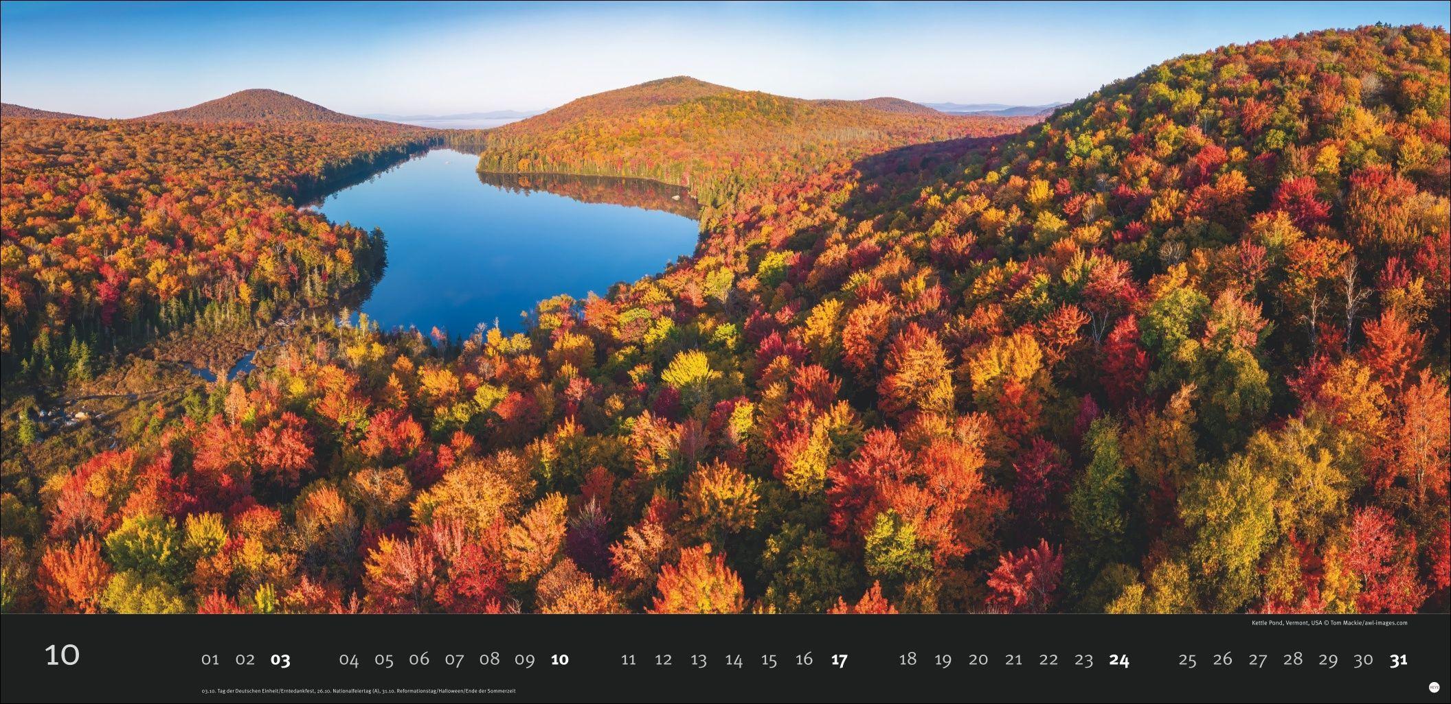 Beispielinhalt (Bild) Magic Moments Panoramakalender 2027