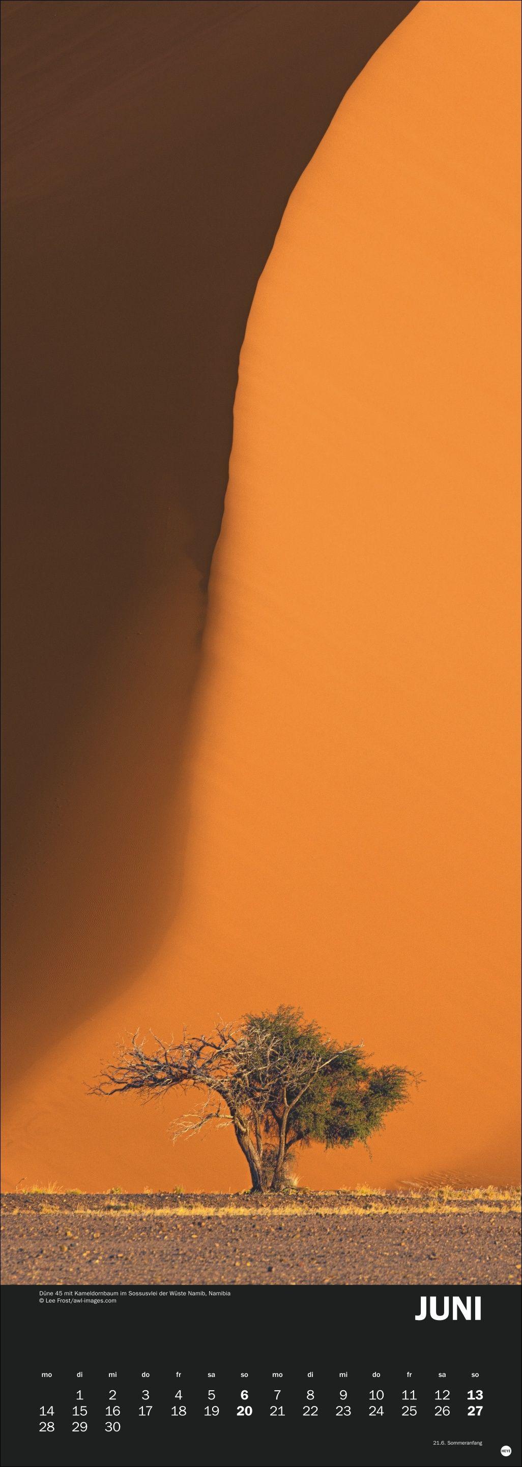 Beispielinhalt (Bild) Naturgewalten Vertical Kalender 2027