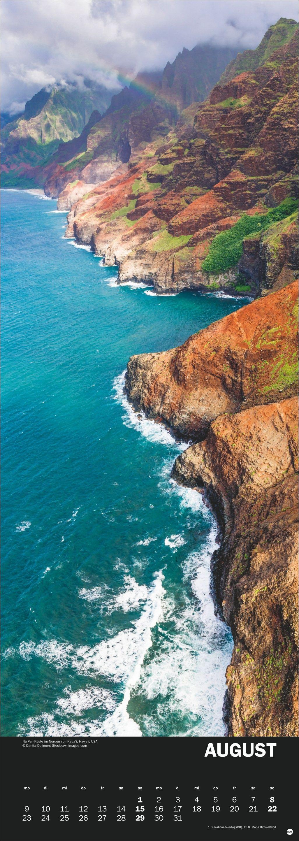 Beispielinhalt (Bild) Naturgewalten Vertical Kalender 2027