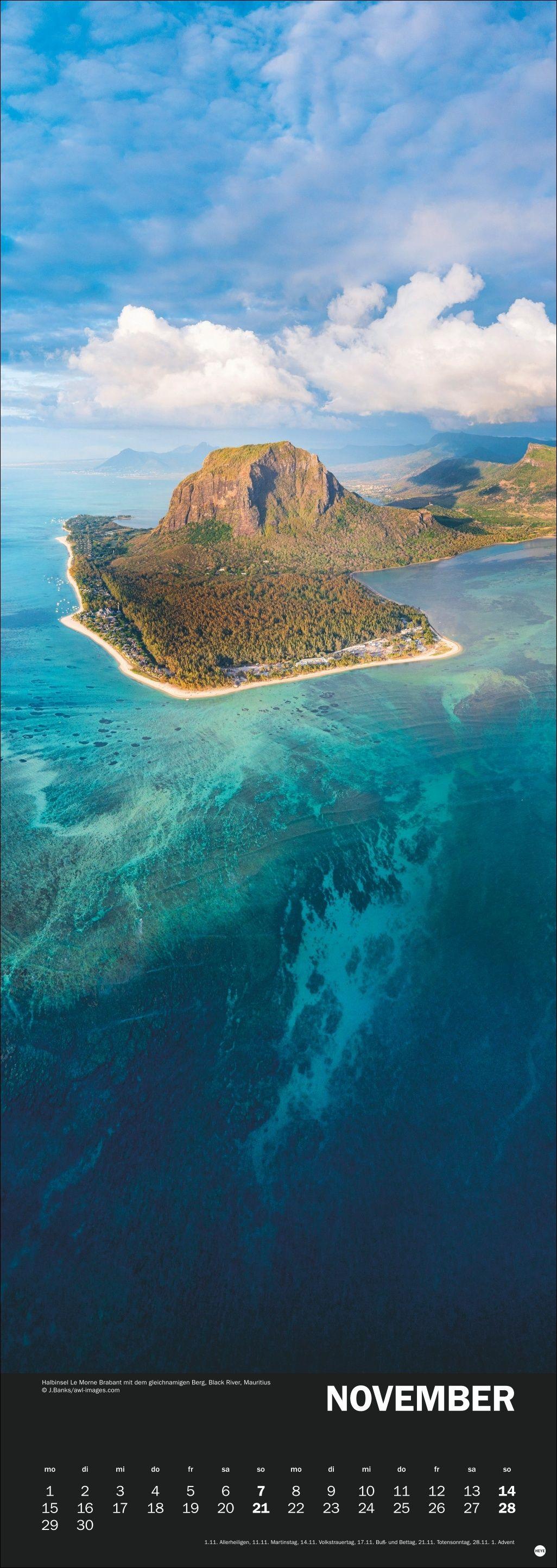 Beispielinhalt (Bild) Naturgewalten Vertical Kalender 2027