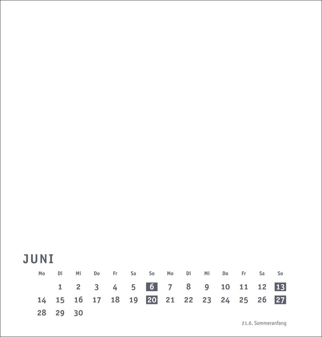 Beispielinhalt (Bild) Premium-Bastelkalender weiß mittel 2027