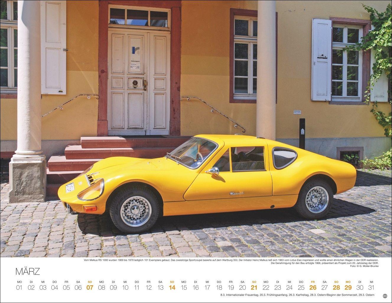 Beispielinhalt (Bild) Legendäre Autos Posterkalender 2027