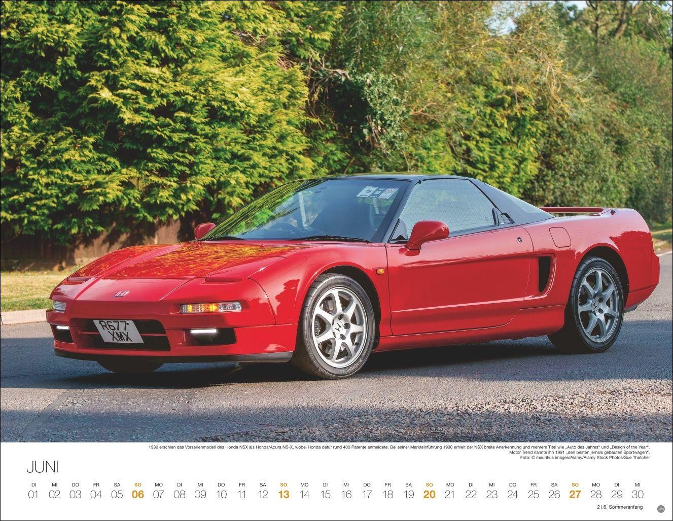 Beispielinhalt (Bild) Legendäre Autos Posterkalender 2027