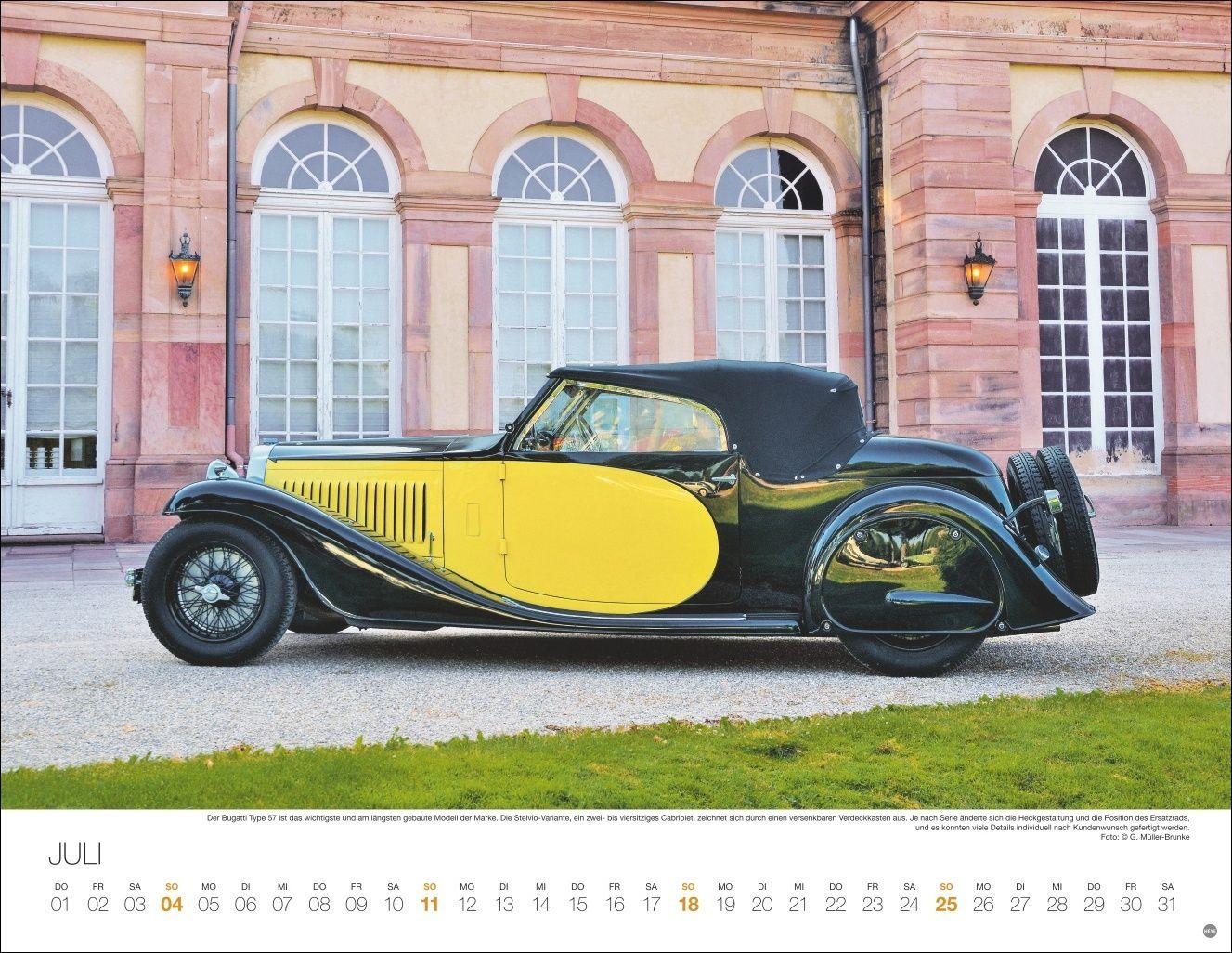 Beispielinhalt (Bild) Legendäre Autos Posterkalender 2027