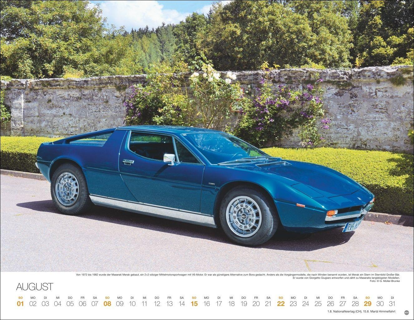 Beispielinhalt (Bild) Legendäre Autos Posterkalender 2027