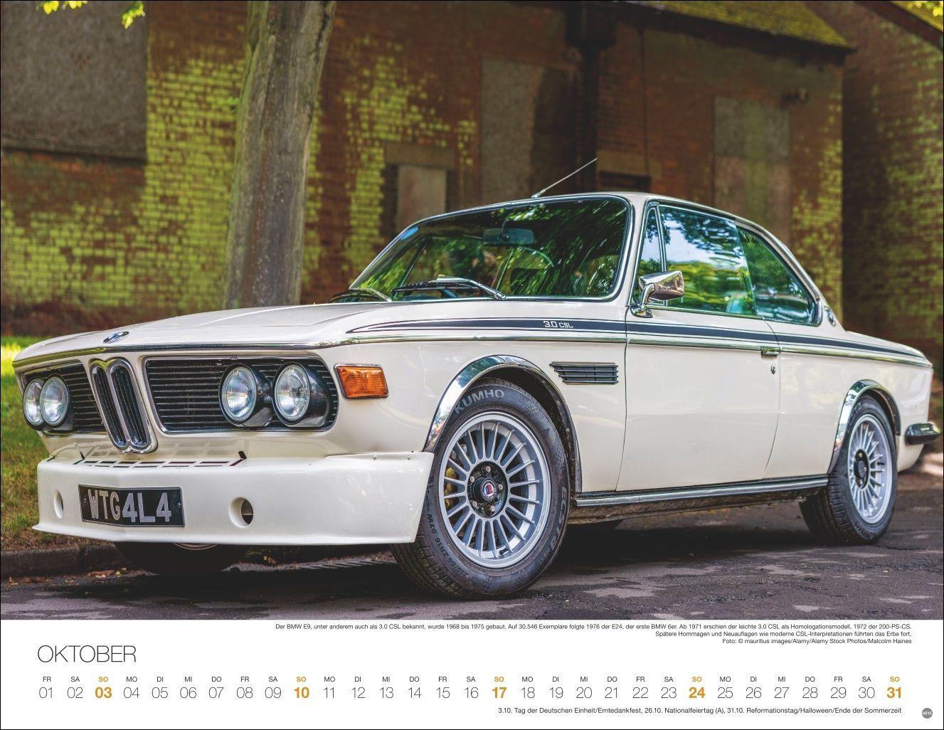 Beispielinhalt (Bild) Legendäre Autos Posterkalender 2027