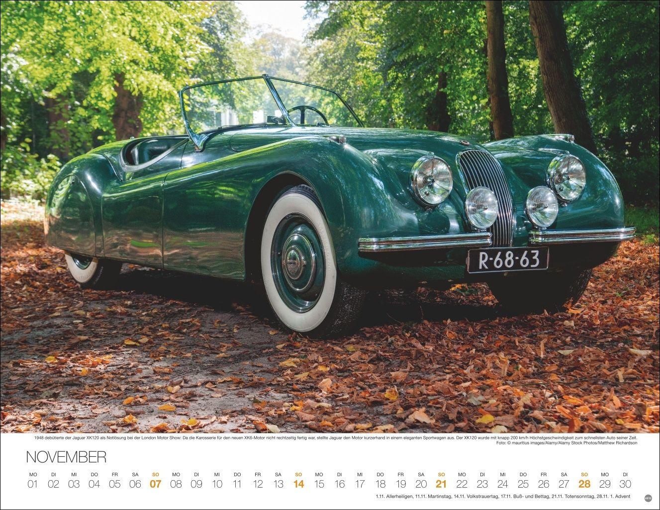 Beispielinhalt (Bild) Legendäre Autos Posterkalender 2027
