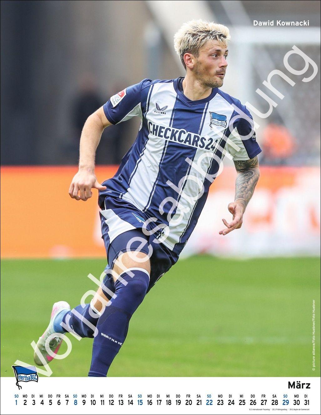 Beispielinhalt (Bild) Hertha BSC Posterkalender 2027