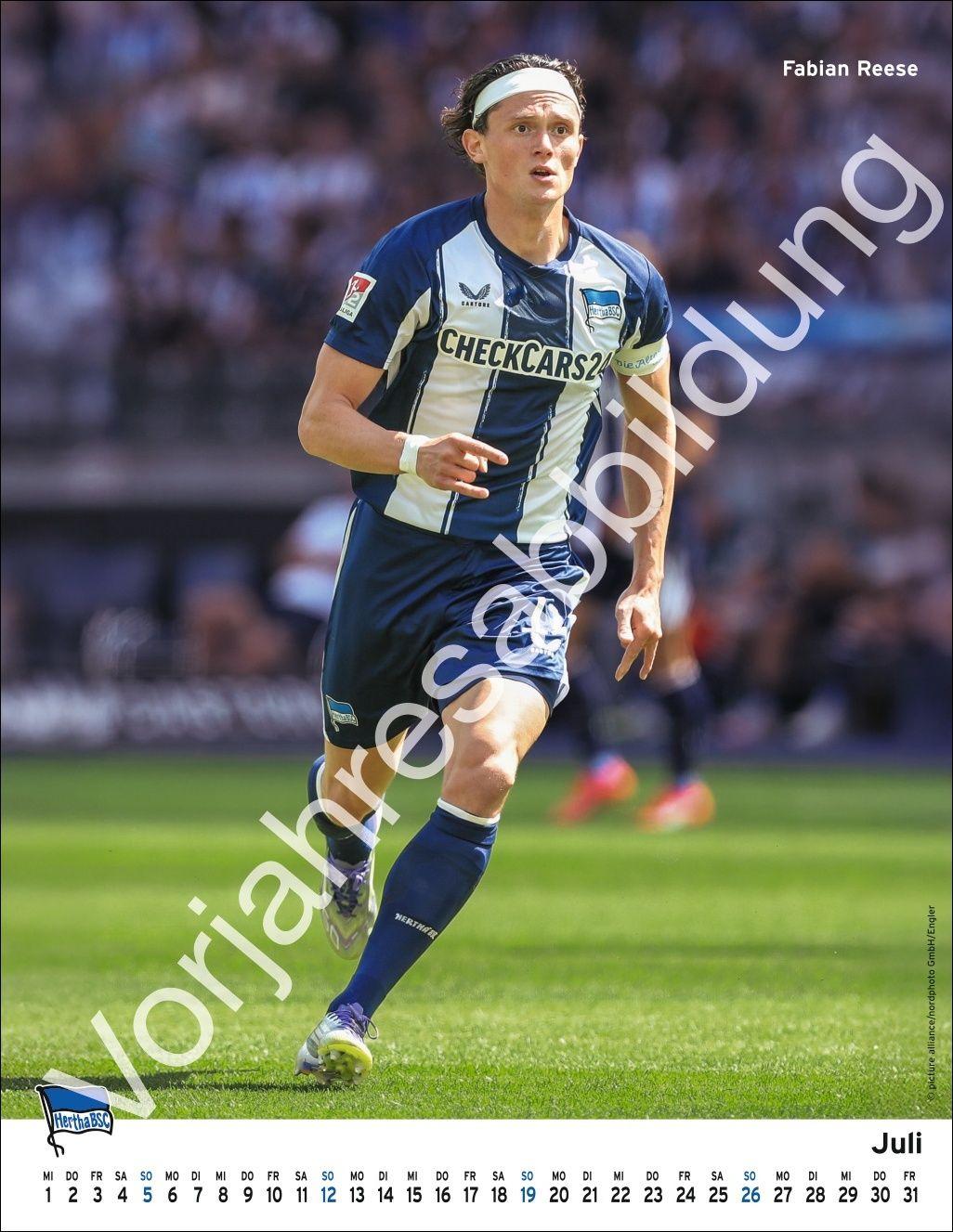 Beispielinhalt (Bild) Hertha BSC Posterkalender 2027