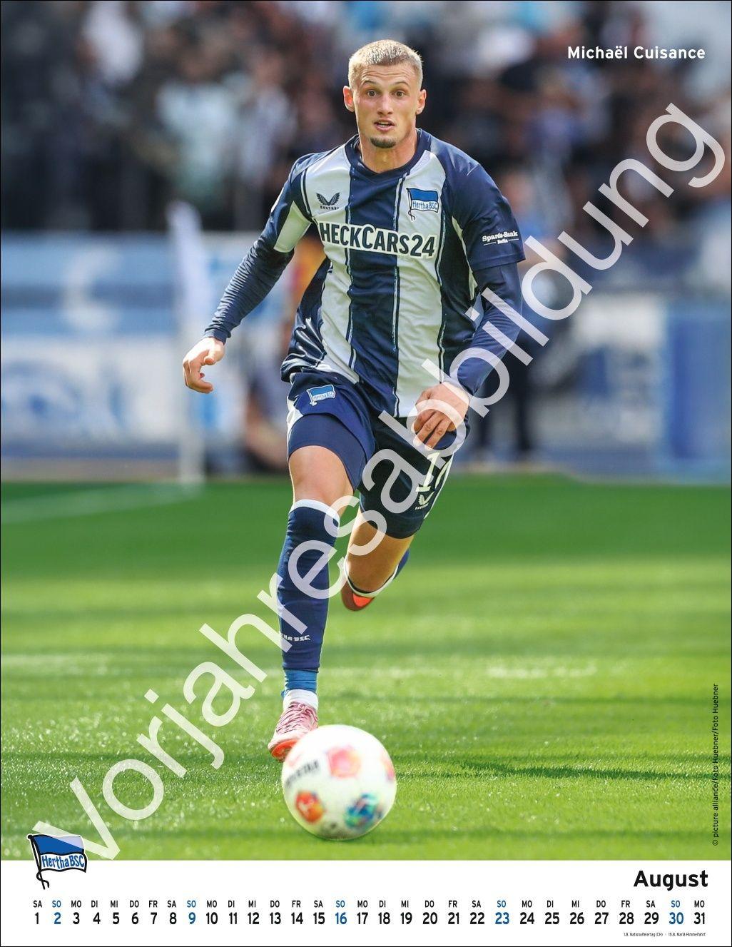 Beispielinhalt (Bild) Hertha BSC Posterkalender 2027