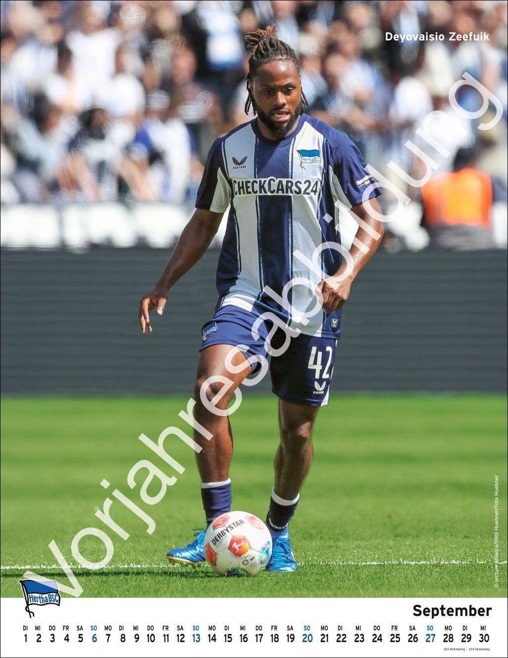 Beispielinhalt (Bild) Hertha BSC Posterkalender 2027