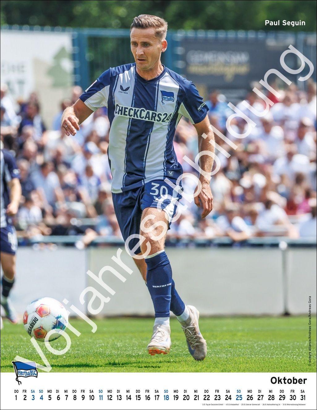 Beispielinhalt (Bild) Hertha BSC Posterkalender 2027