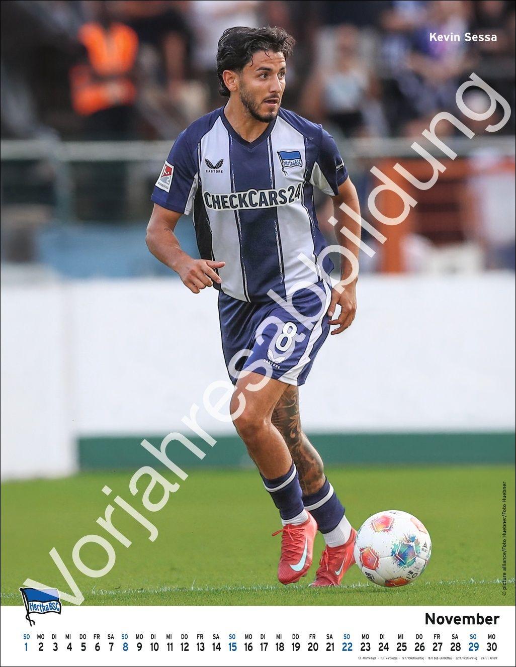Beispielinhalt (Bild) Hertha BSC Posterkalender 2027