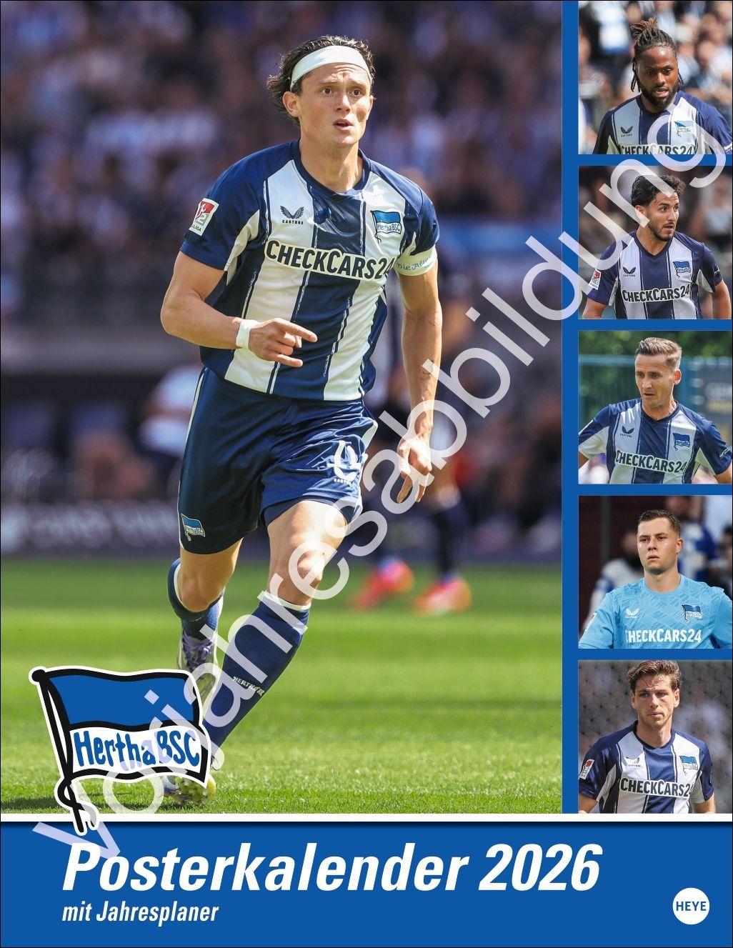 Vorderes Coverbild Hertha BSC Posterkalender 2027