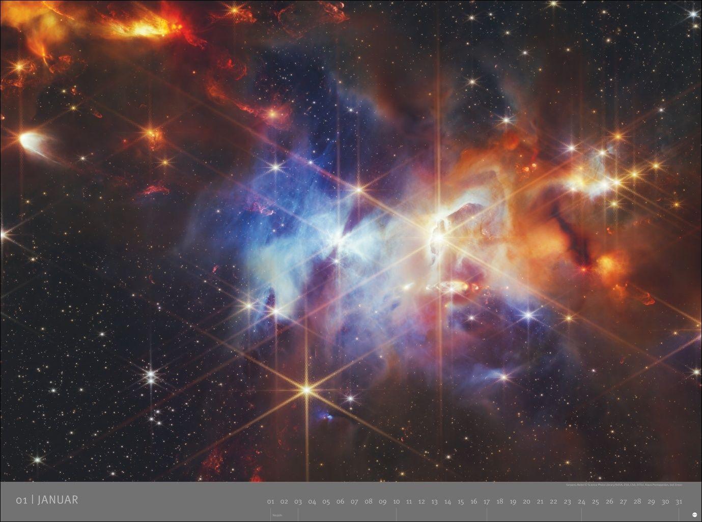 Beispielinhalt (Bild) Kosmos - Edition Alexander von Humboldt Kalender 2027