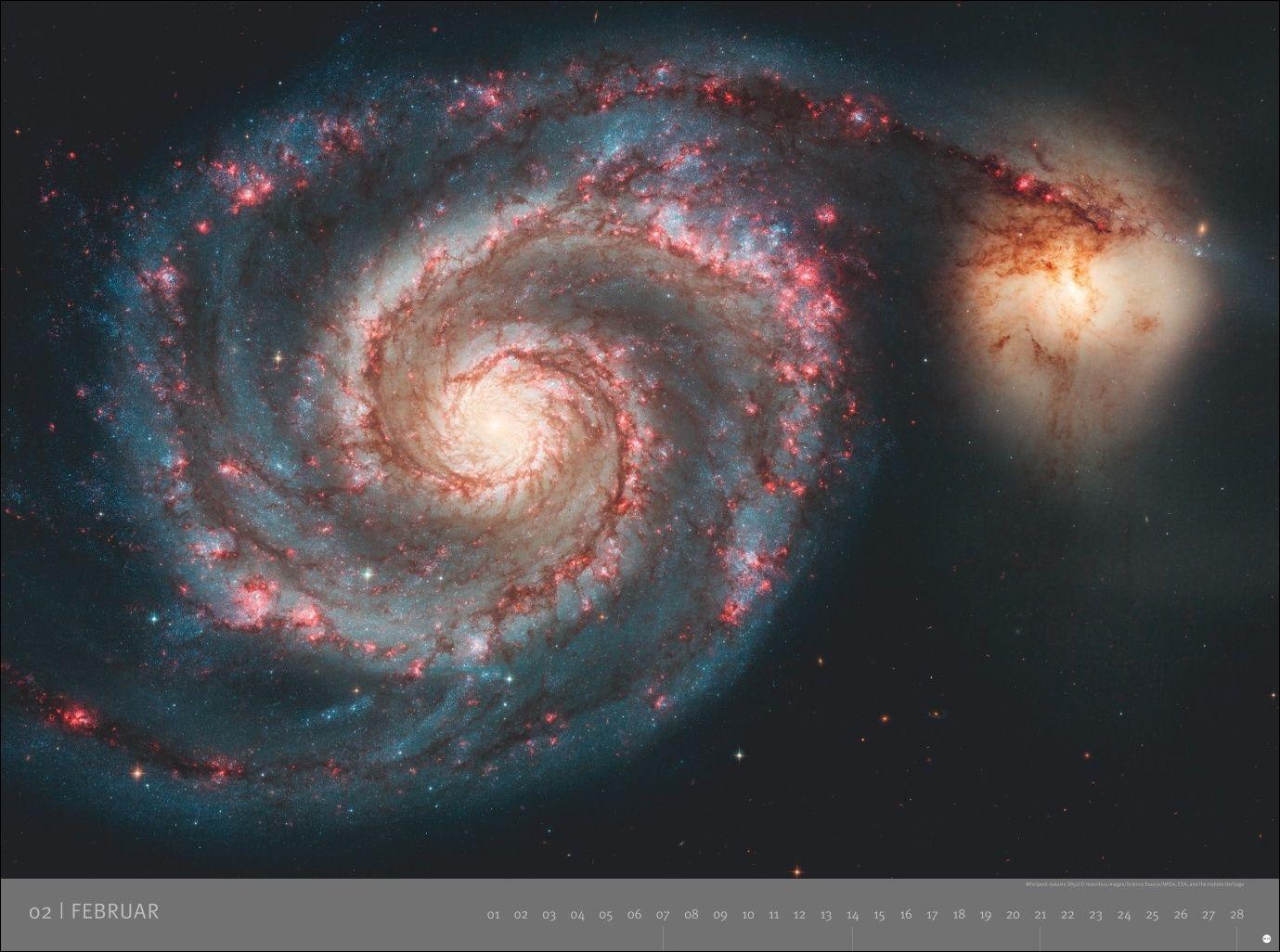 Beispielinhalt (Bild) Kosmos - Edition Alexander von Humboldt Kalender 2027