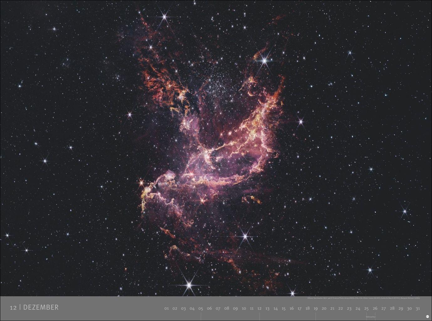 Beispielinhalt (Bild) Kosmos - Edition Alexander von Humboldt Kalender 2027