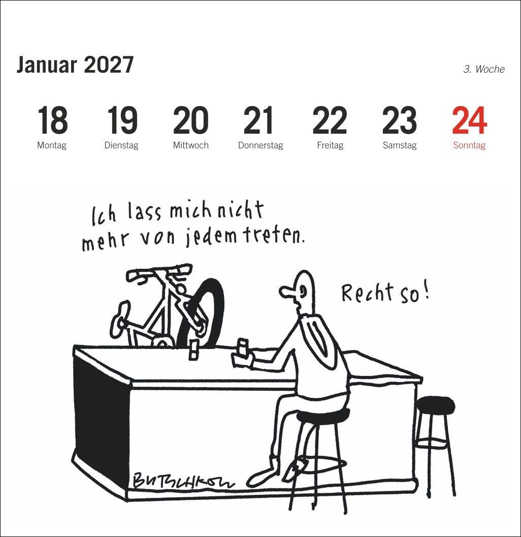 Beispielinhalt (Bild) Peter Butschkow: Fahrrad unser Premium-Postkartenkalender 2027