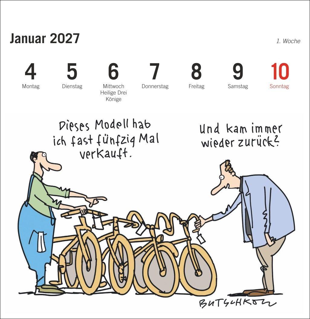 Beispielinhalt (Bild) Peter Butschkow: Fahrrad unser Premium-Postkartenkalender 2027