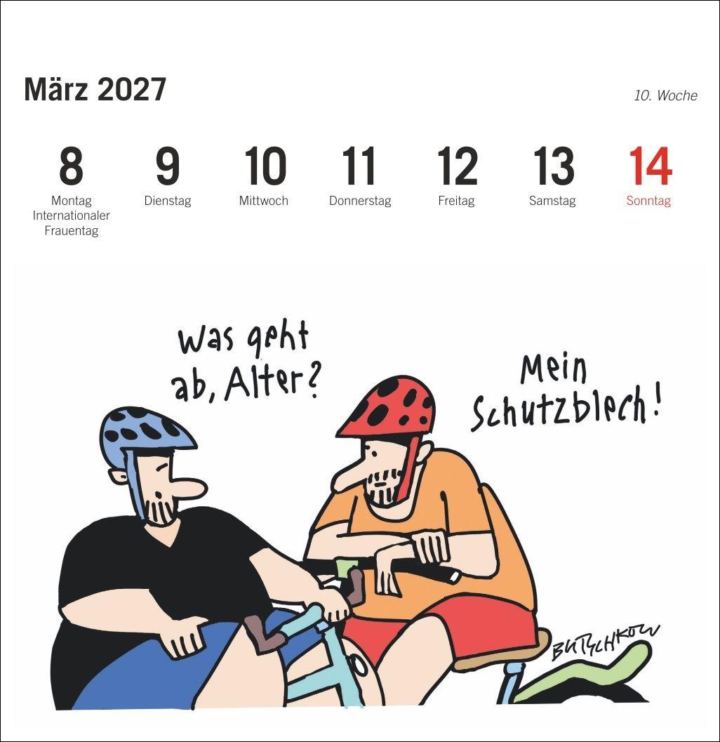 Beispielinhalt (Bild) Peter Butschkow: Fahrrad unser Premium-Postkartenkalender 2027