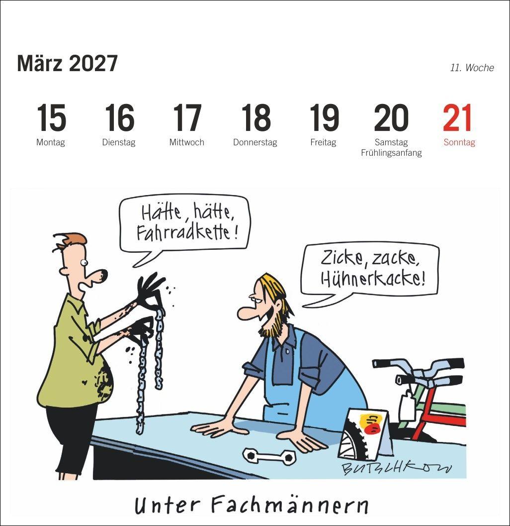 Beispielinhalt (Bild) Peter Butschkow: Fahrrad unser Premium-Postkartenkalender 2027