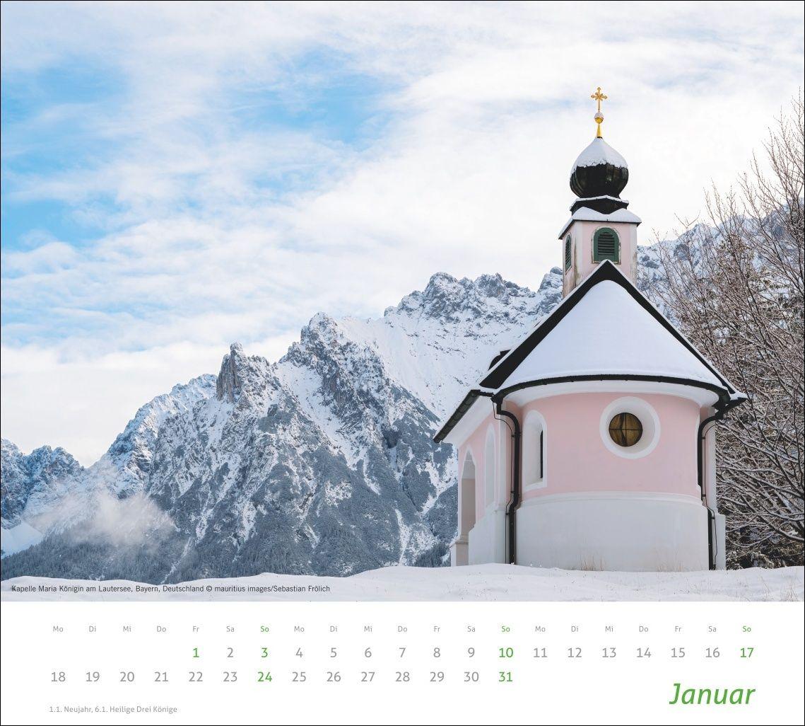 Beispielinhalt (Bild) times&more Alpen Bildkalender 2027