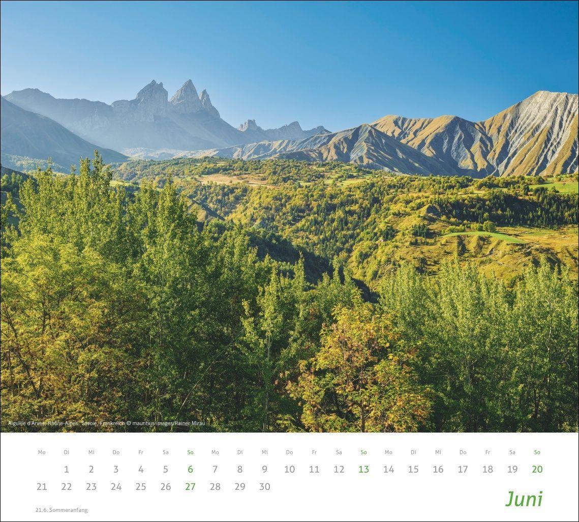 Beispielinhalt (Bild) times&more Alpen Bildkalender 2027