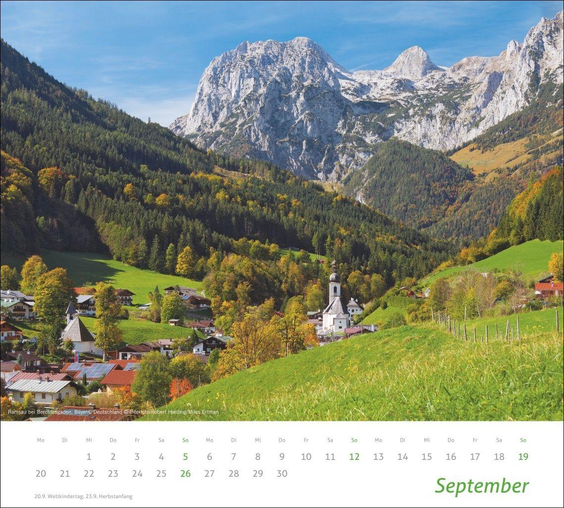 Beispielinhalt (Bild) times&more Alpen Bildkalender 2027