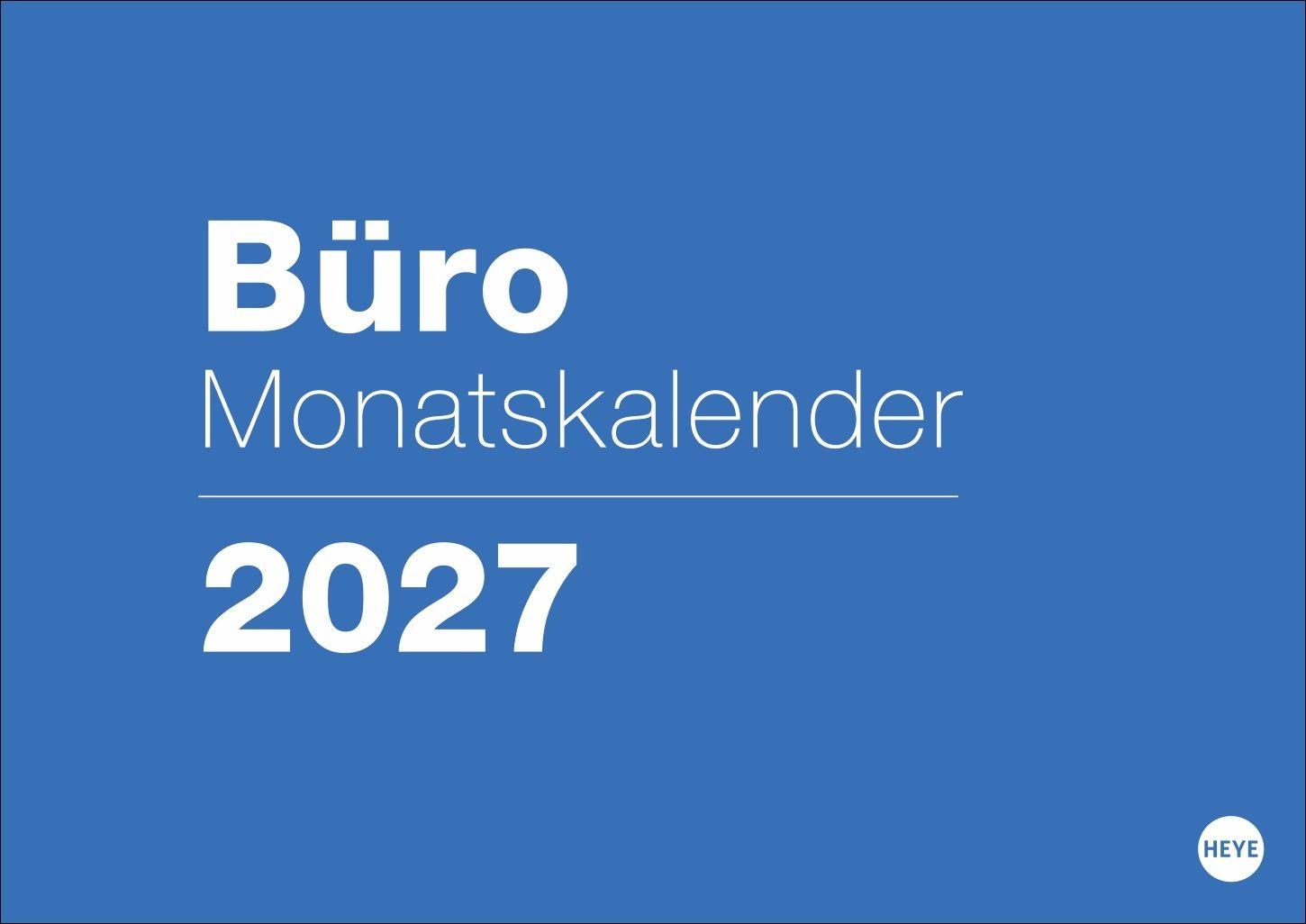 Vorderes Coverbild Büro Monatsplaner 2027