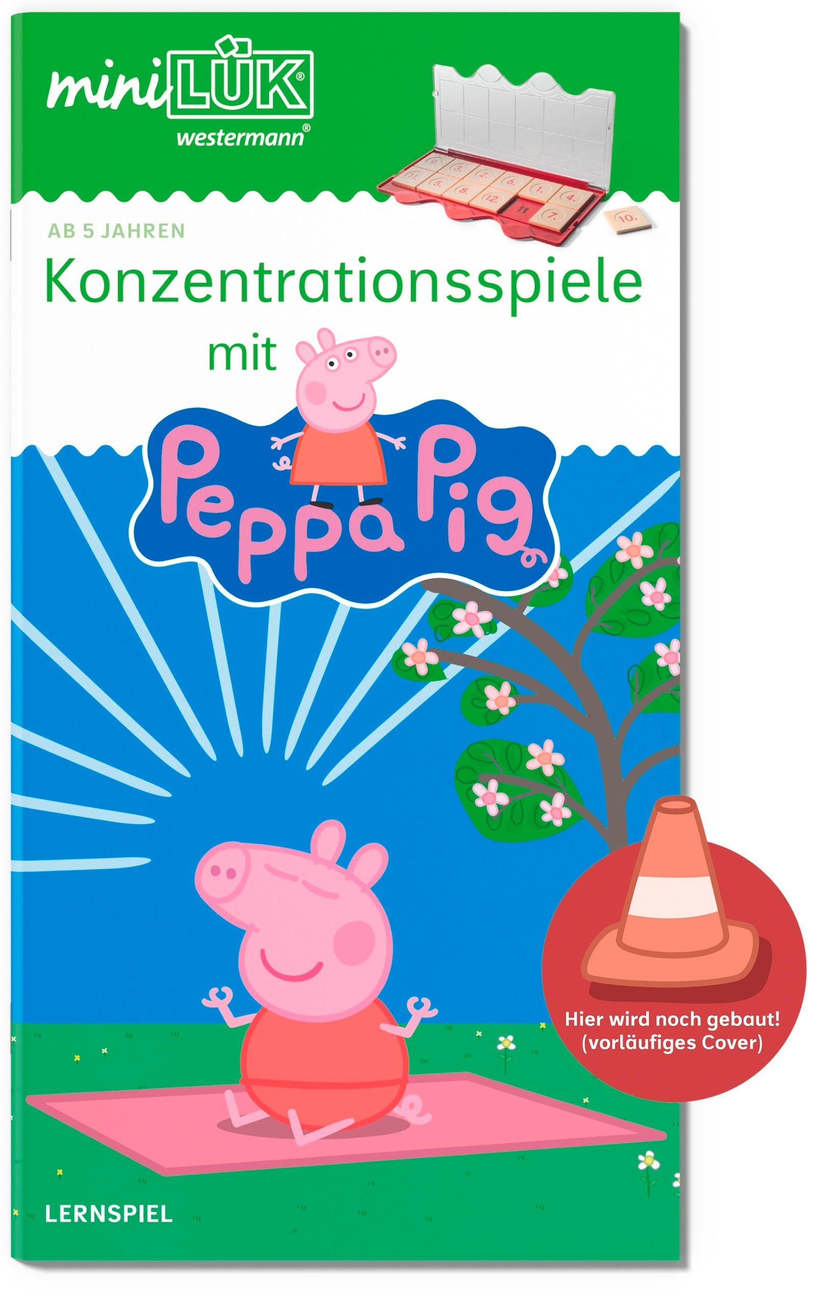 Vorderes Coverbild miniLÜK. Kindergarten/Vorschule Konzentrationsspiele mit Peppa Pig