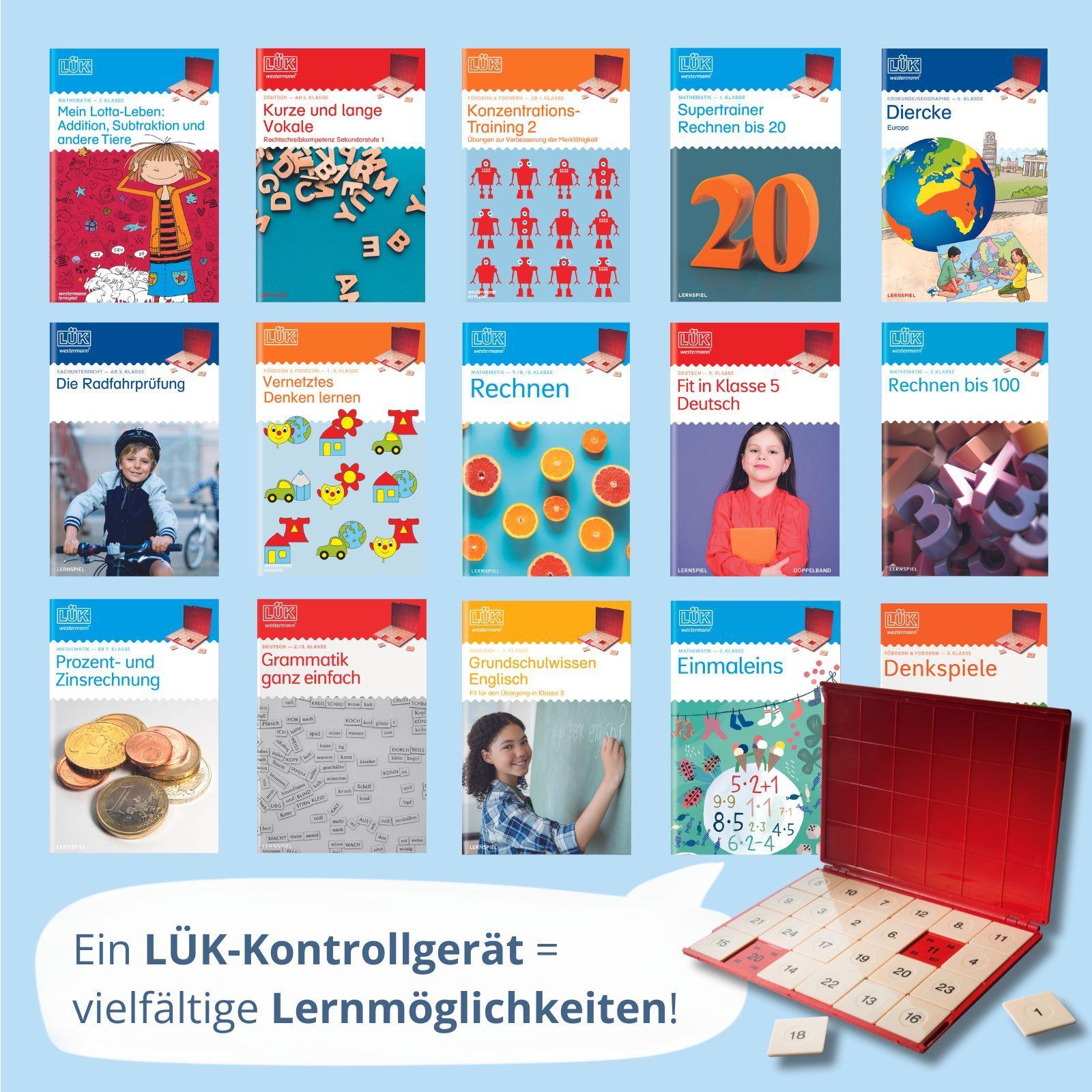 Beispielinhalt (Bild) LÜK. 4. Klasse - Mathematik Lernen an Stationen