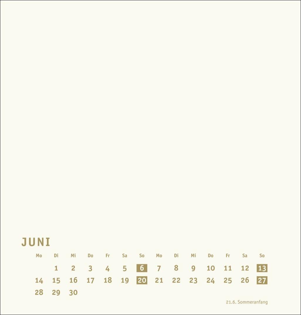 Beispielinhalt (Bild) Premium-Bastelkalender gold mittel 2027