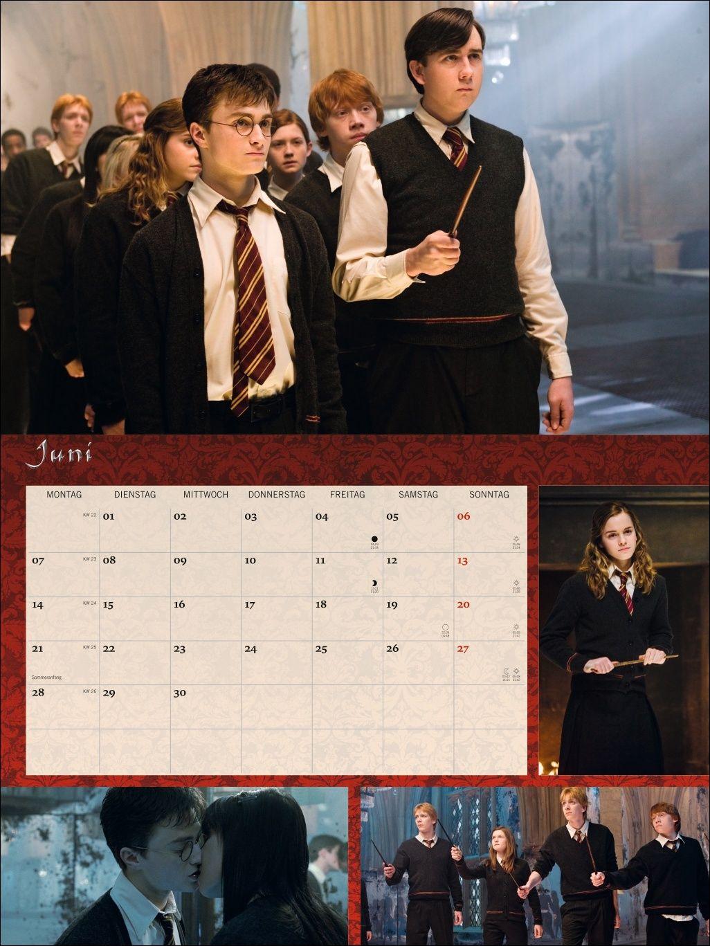 Beispielinhalt (Bild) Harry Potter Broschur XL Kalender 2027