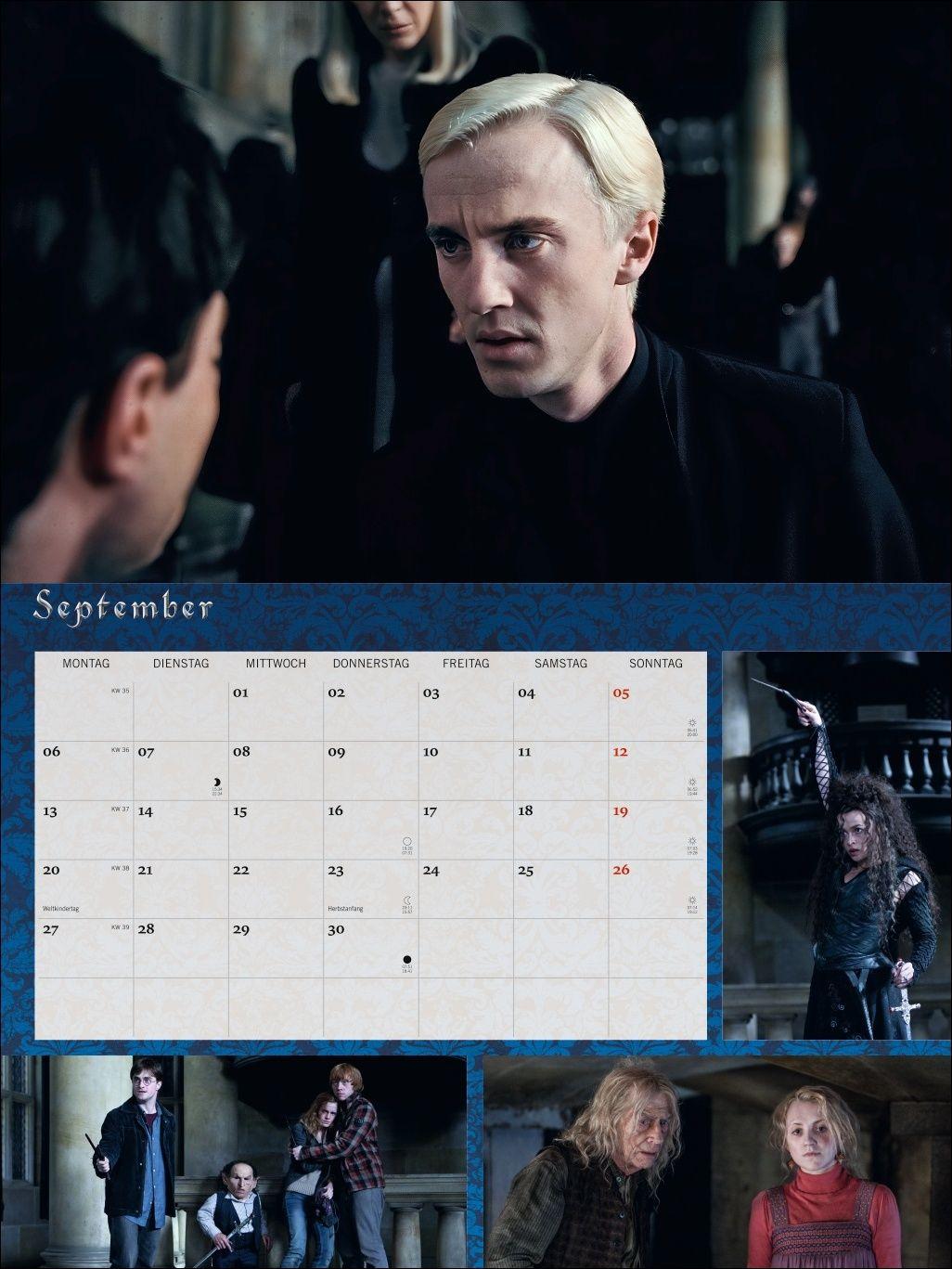 Beispielinhalt (Bild) Harry Potter Broschur XL Kalender 2027