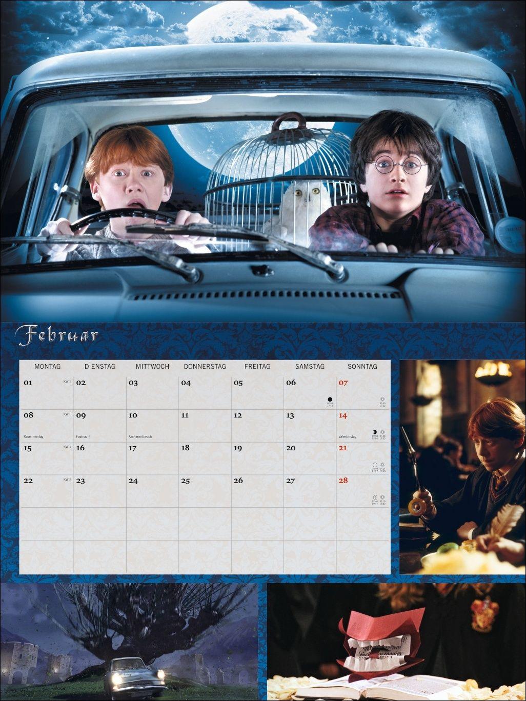 Beispielinhalt (Bild) Harry Potter Broschur XL Kalender 2027