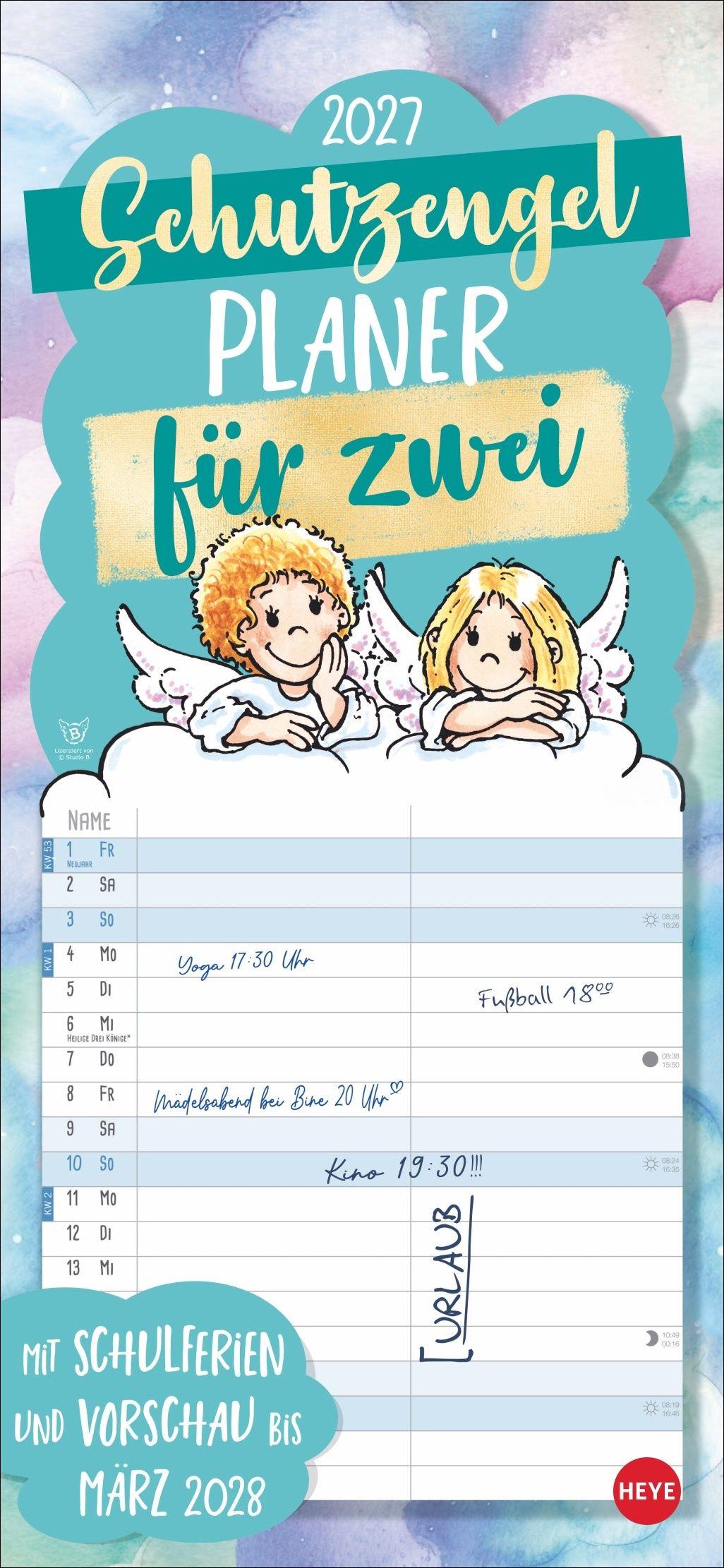 Vorderes Coverbild Schutzengel Planer für zwei 2027