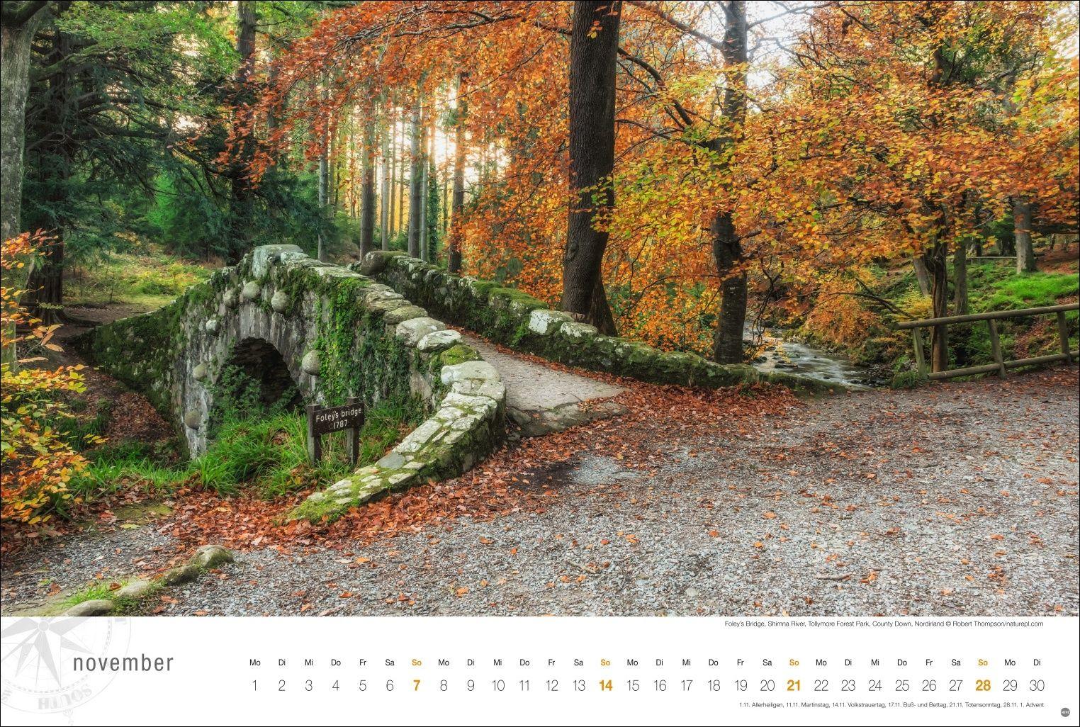 Beispielinhalt (Bild) Irland Globetrotter Kalender 2027 - Von rauen Küsten und grünen Hügeln