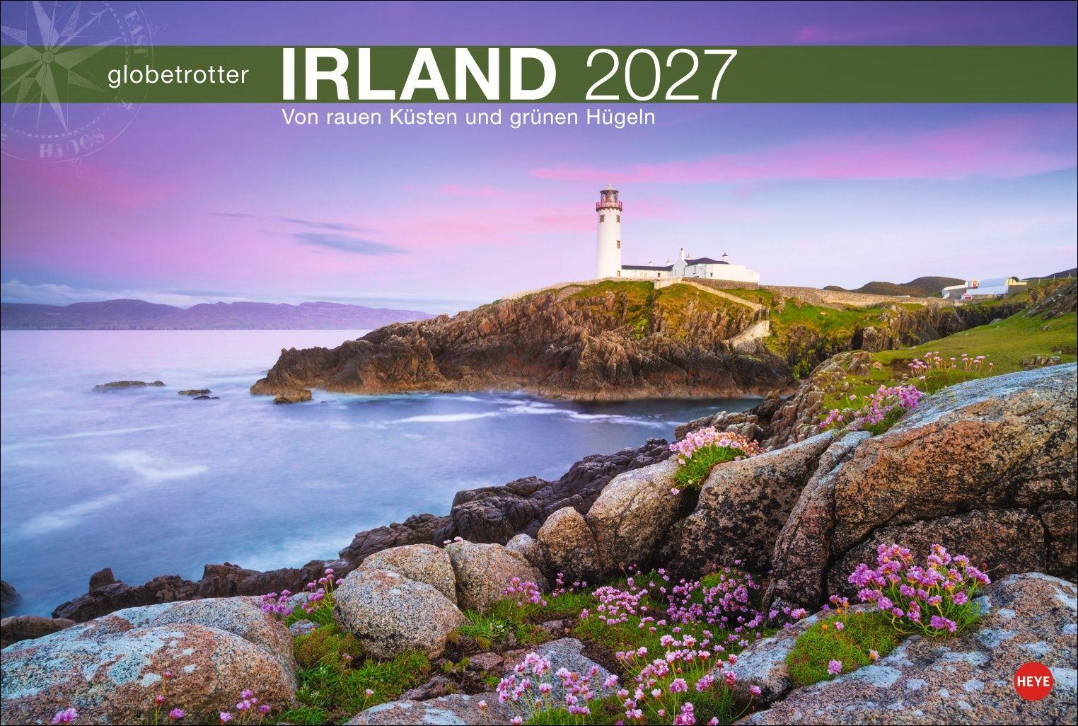 Vorderes Coverbild Irland Globetrotter Kalender 2027 - Von rauen Küsten und grünen Hügeln