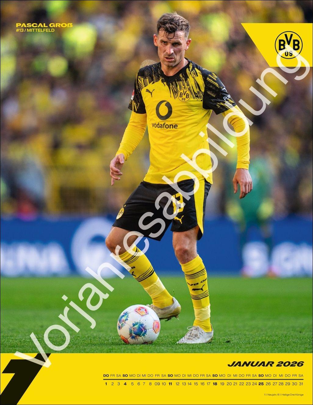 Beispielinhalt (Bild) BVB Posterkalender 2027