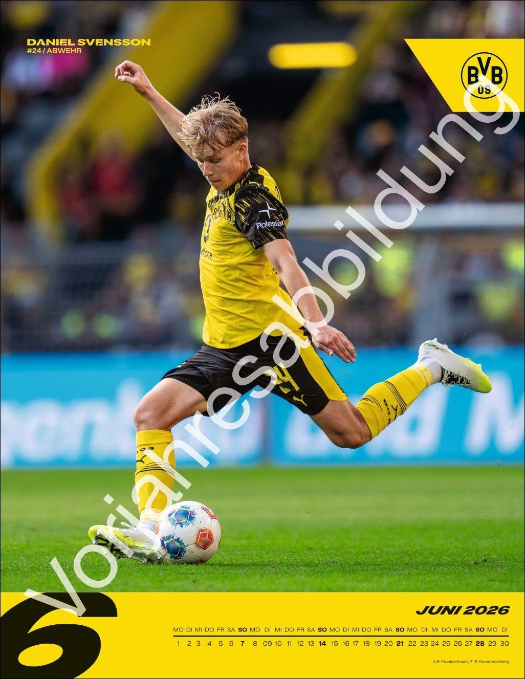 Beispielinhalt (Bild) BVB Posterkalender 2027